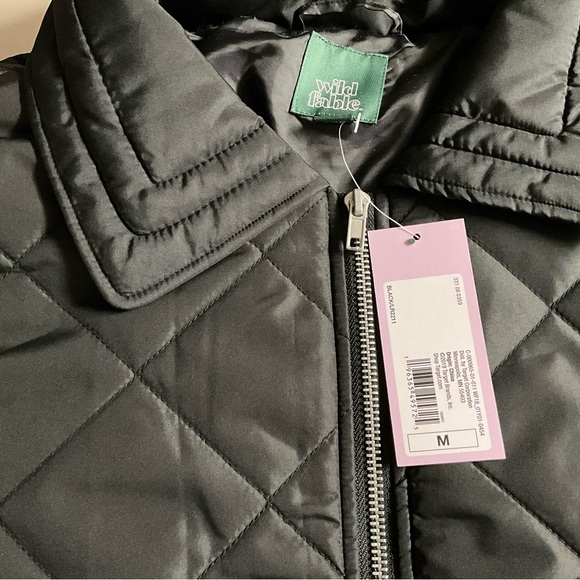 Women's Wild Fable Light Weight Quilted Winter Jacket Black in Color Size Medium - Picture 7 of 10